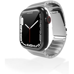 Strap-it Apple Watch luxe titanium bandje (zilver)