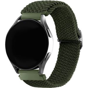 Strap-it Samsung Galaxy Watch 6 Classic 47mm verstelbaar geweven bandje (groen)