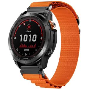 Strap-it Garmin Tactix 8 - 51mm Alpine band (oranje)