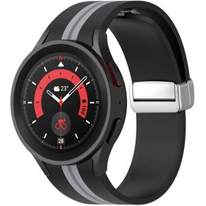 Strap-it Samsung Galaxy Watch 4 Classic 42mm magnetische sport band (zwart/grijs)