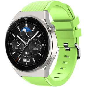 Strap-it Huawei Watch GT 3 Pro 46mm siliconen bandje (lichtgroen)