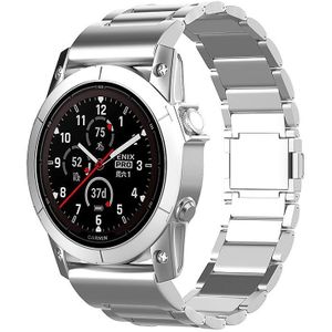 Strap-it Garmin Fenix E magnetische titanium band (zilver)