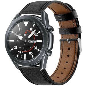 Strap-it Samsung Galaxy Watch 3 - 45mm bandje leer (strak-zwart)