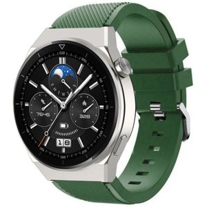 Strap-it Huawei Watch GT 3 Pro 46mm siliconen bandje (legergroen)