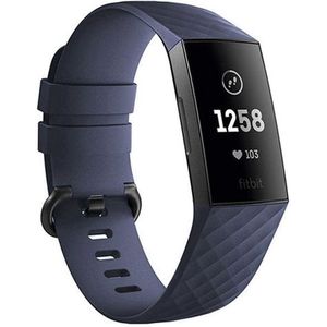 Strap-it Fitbit Charge 4 silicone band (donkerblauw)