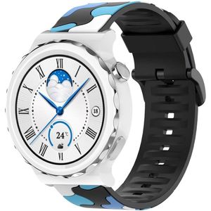 Strap-it Huawei Watch GT 3 Pro 43mm camouflage band (blauw)