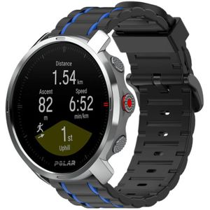 Strap-it Polar Grit X sport gesp band (zwart/blauw)