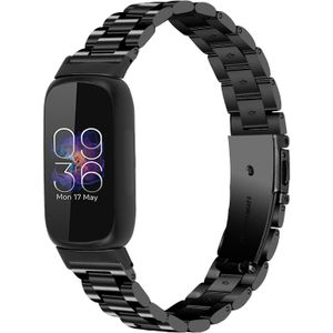 Strap-it Fitbit Inspire 3 stalen bandje (zwart)