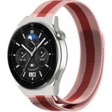 Strap-it Huawei Watch GT 3 Pro 46mm Milanese band (rood/roze)