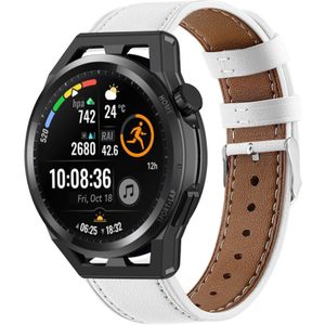 Strap-it Huawei GT Runner bandje leer (wit)