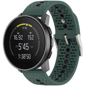 Strap-it Suunto 9 Peak siliconen bandje (groen/zwart)