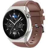 Strap-it Huawei Watch GT 3 Pro 46mm siliconen bandje (koffiebruin)