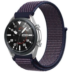 Strap-it Samsung Galaxy Watch 3 -  45mm nylon band (paars-blauw)