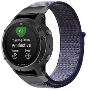 Strap-it Garmin Forerunner 970 nylon band (blauw)