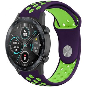 Strap-it Honor Magic Watch 2 sport band (paars/groen)