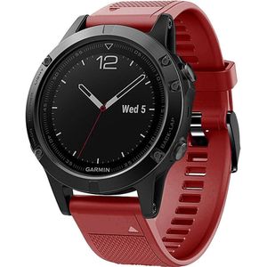 Strap-it Garmin Forerunner 935 siliconen bandje (rood)