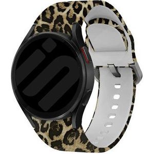 Strap-it Lucky Leopard Samsung Galaxy Watch 6 Classic 43mm bandje