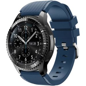 Strap-it Samsung Galaxy Watch siliconen bandje 46mm (donkerblauw)