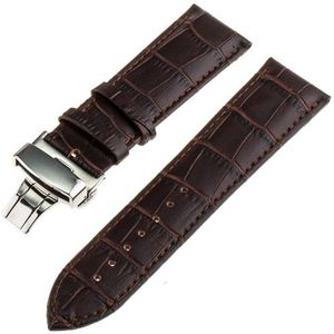 Strap-it Polar Ignite luxe leren band (donkerbruin)