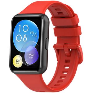 Strap-it Huawei Watch Fit 2 siliconen bandje (rood)