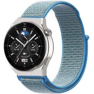 Strap-it Huawei Watch GT 3 Pro 46mm nylon band (blauw)