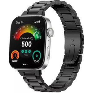 Strap-it Huawei Watch Fit 3 stalen band (zwart)