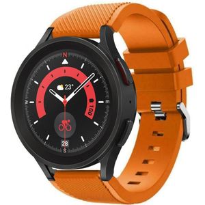 Strap-it Samsung Galaxy Watch 5 Pro siliconen bandje (oranje)