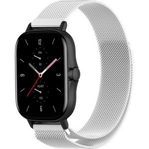 Strap-it Amazfit GTS 2 Milanese band (zilver)