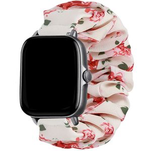 Strap-it Amazfit GTS 2 scrunchie bandje (bloemen)