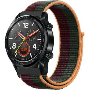 Strap-it Huawei Watch GT 2 nylon band (dark cherry)