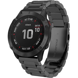 Strap-it Garmin Epix Pro (Gen 2) 51mm stalen band (zwart)