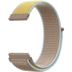 Strap-it Nylon horlogeband 20mm - universeel - camel