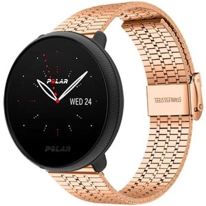 Strap-it Polar Ignite 3 roestvrij stalen bandje (roségoud)