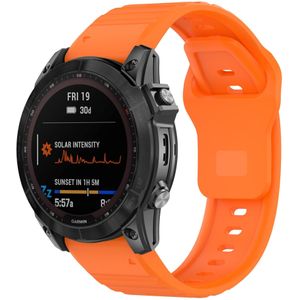 Strap-it Garmin Fenix 8 - 47mm outdoor siliconen band (oranje)