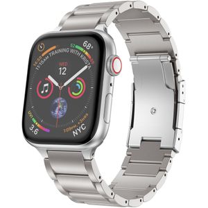 Strap-it Apple Watch Titanium bandje (zilver)