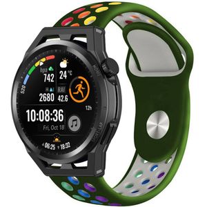 Strap-it Huawei Watch GT sport band (legergroen kleurrijk)