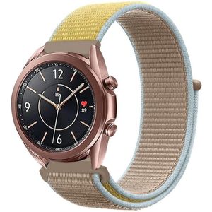 Strap-it Samsung Galaxy Watch 3 - 41mm nylon bandje (camel)