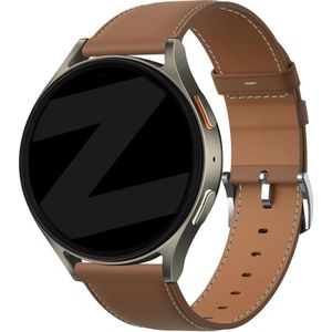 Bandz Fossil Gen 5e - 42mm lederen band 'Easy fit' (bruin)