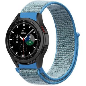Strap-it Samsung Galaxy Watch 4 Classic 46mm nylon band (blauw)