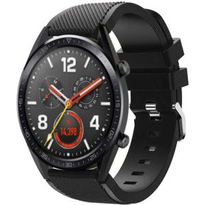 Strap-it Huawei Watch GT 2 siliconen bandje (zwart)