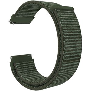 Strap-it Withings ScanWatch 2 - 38mm nylon band (donkergroen)