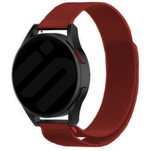 Strap-it Samsung Galaxy Watch 6 Classic 47mm Milanese band (rood)
