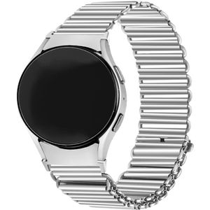 Strap-it Samsung Galaxy Watch 6 Classic 47mm stalen loop bandje (zilver)