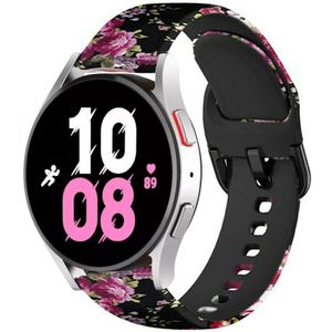 Strap-it Pink Flower Samsung Galaxy Watch 5 - 44mm bandje
