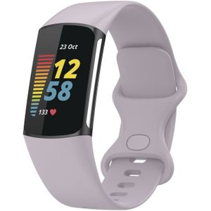 Strap-it Fitbit Charge 5 siliconen bandje (lavendel)