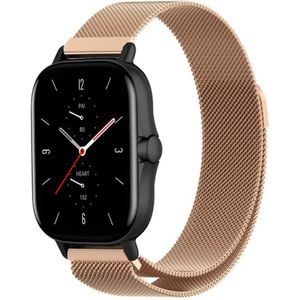 Strap-it Amazfit GTS 2 Milanese band (rosé goud)