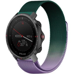 Strap-it Polar Grit X Pro Milanese band (paars/groen)
