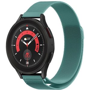 Strap-it Samsung Galaxy Watch 5 Pro Milanese band (groen)