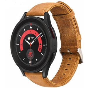 Strap-it Samsung Galaxy Watch 5 Pro leren bandje (bruin)