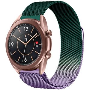 Strap-it Samsung Galaxy Watch 3 Milanese band 41mm (paars/groen)